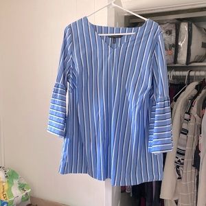 White House Black Market Bell-sleeved Blouse